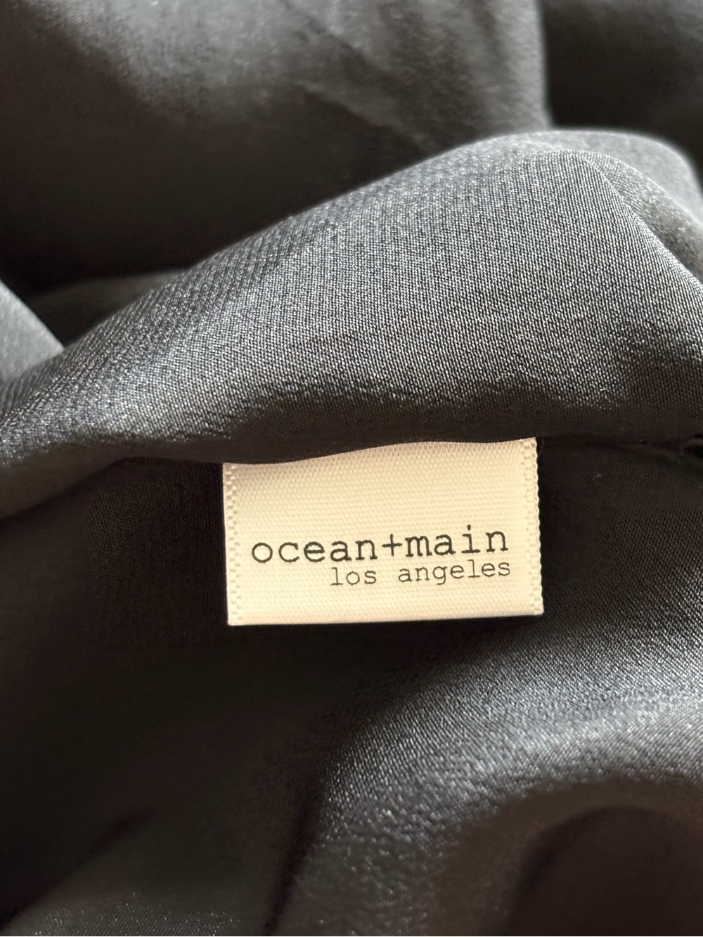 ocean+main NWT Silk V-Neck Placket Long Caftan Dress L/XL Sustainable Luxury - Picture 8 of 15